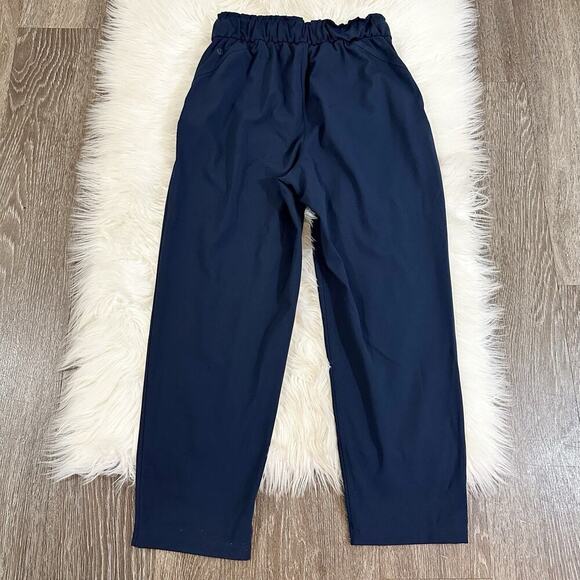 Lululemon Womens Keep Moving Jogger Size 4 Navy Pull On Drawstring Waist Travel - Picture 2 of 5